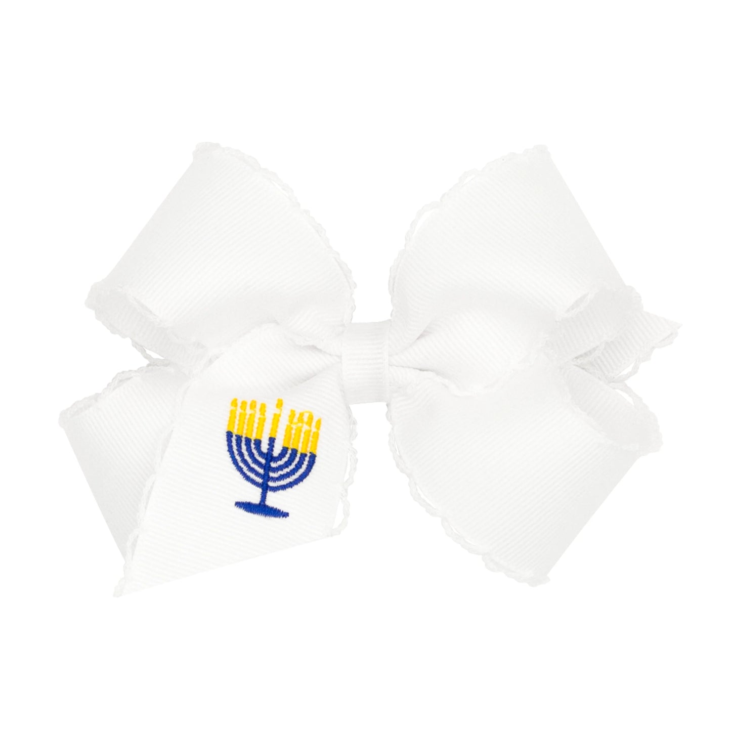 Menorah Bow with Moonstitch Edge