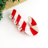 Candy Cane Hair Claw Clip