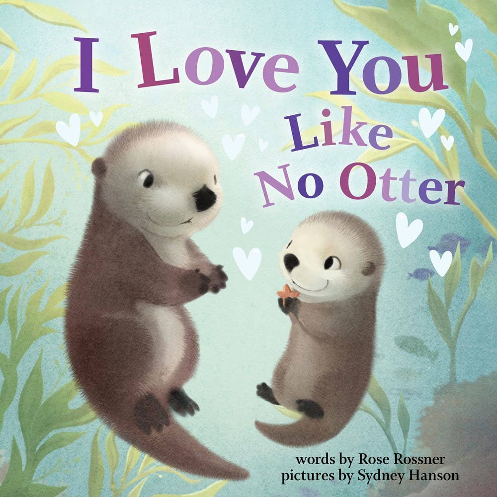 Cover of book with two cute otters