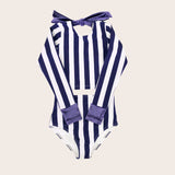 Nautical Stripe Long Sleeve Two Piece