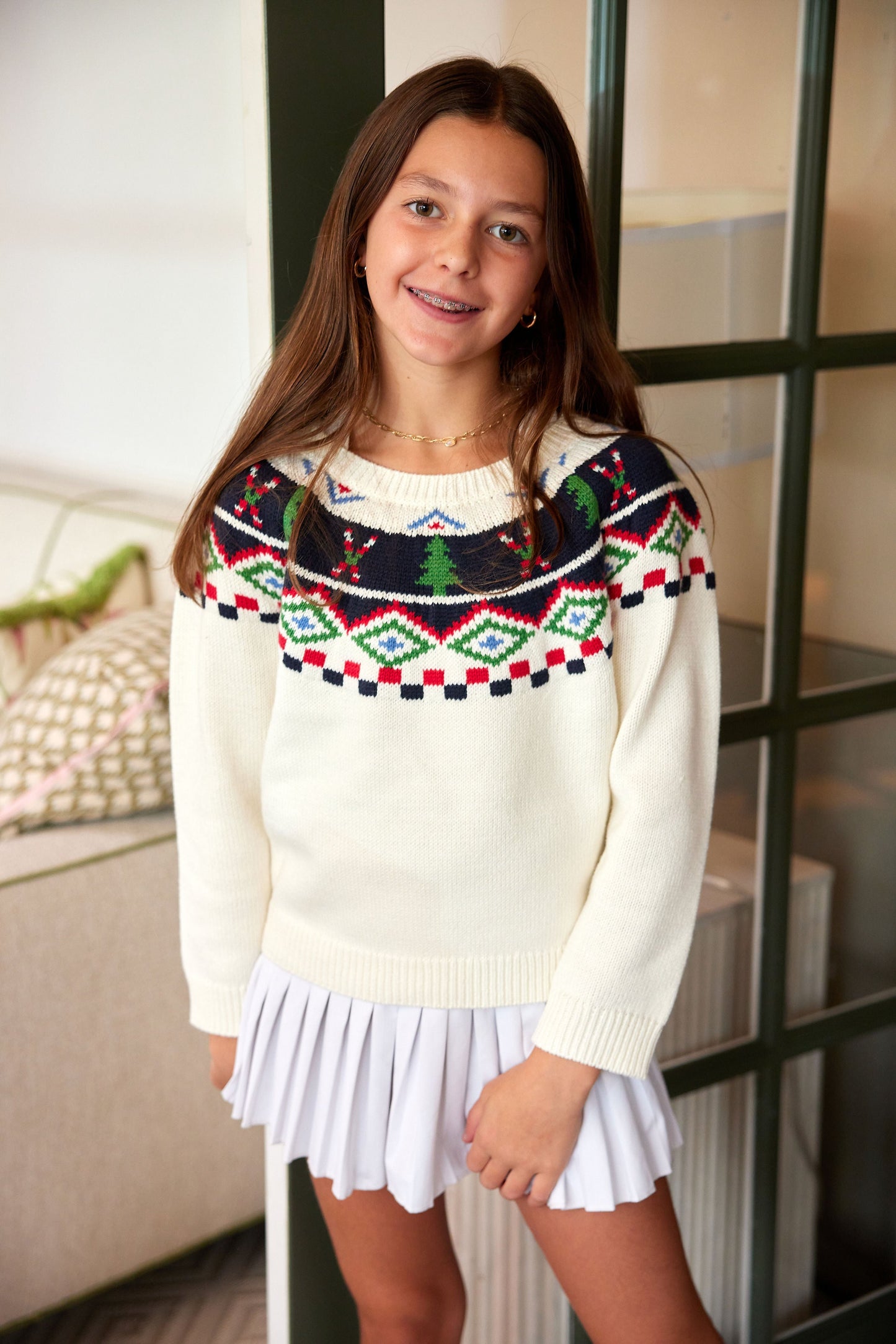 Ivory Ski Fair Isle Sweater