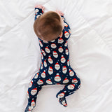 Vintage Santa Onesie-Navy