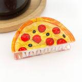 Half Pizza  Hair Claw Clip