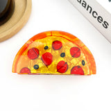 Half Pizza  Hair Claw Clip