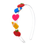Pencils Apples & Heart Headband