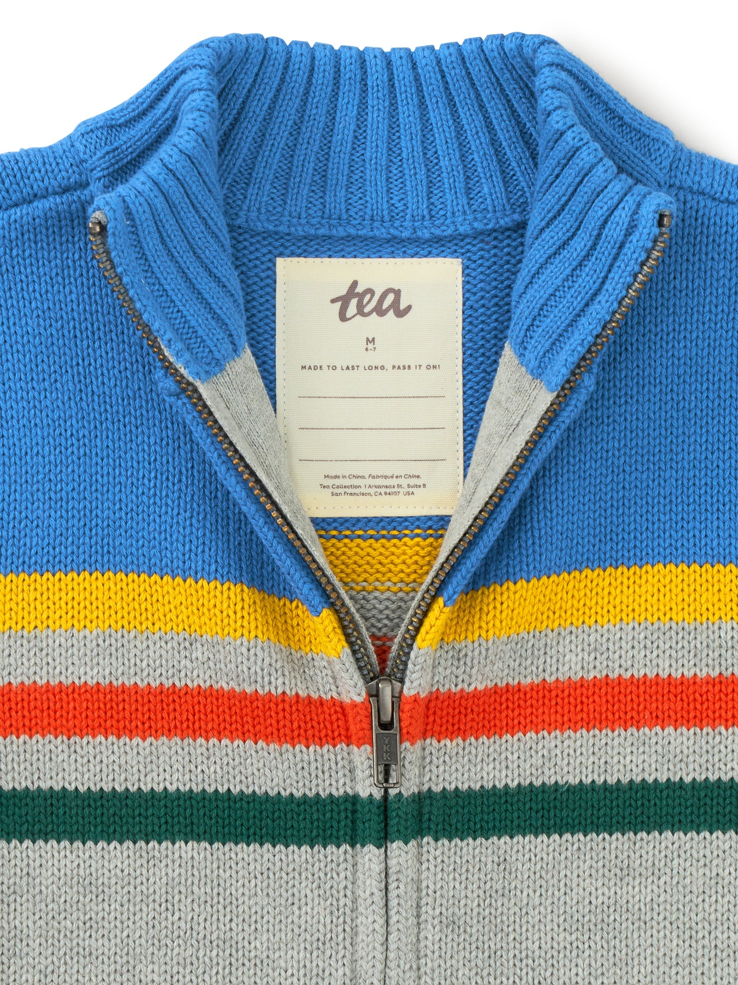 Striped Traveler Zip Sweater