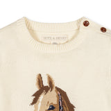 Horse Intarsia Sweater