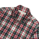 Stretch Poplin Shirt, Christmas Plaid
