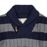 Shawl Collar Sweater- Blue