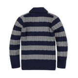 Shawl Collar Sweater- Blue