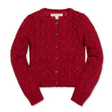 Red Cardigan Sweater