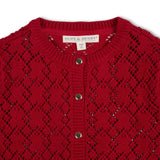 Red Cardigan Sweater