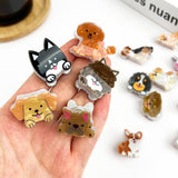 Mini Dog Series Hair Claw Clips