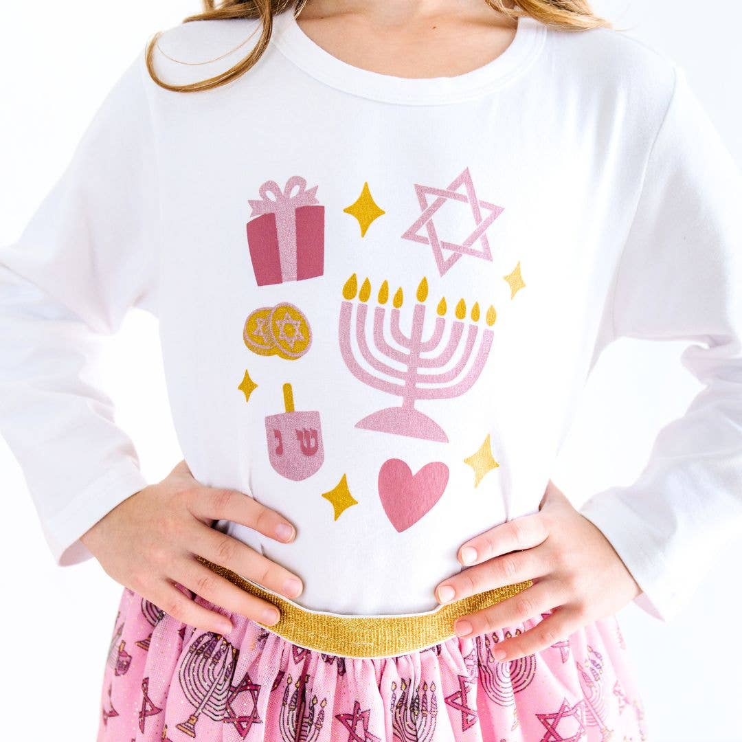 CLose up of Hanukkah Shirt