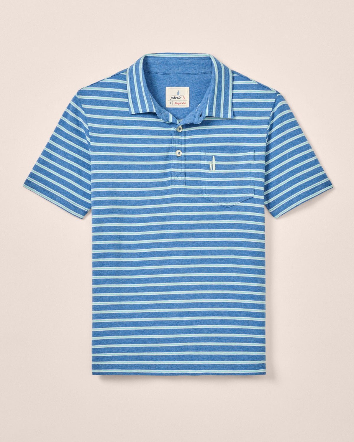 3 Button Matthis Polo Deep Ocean Stripe - Après NJ