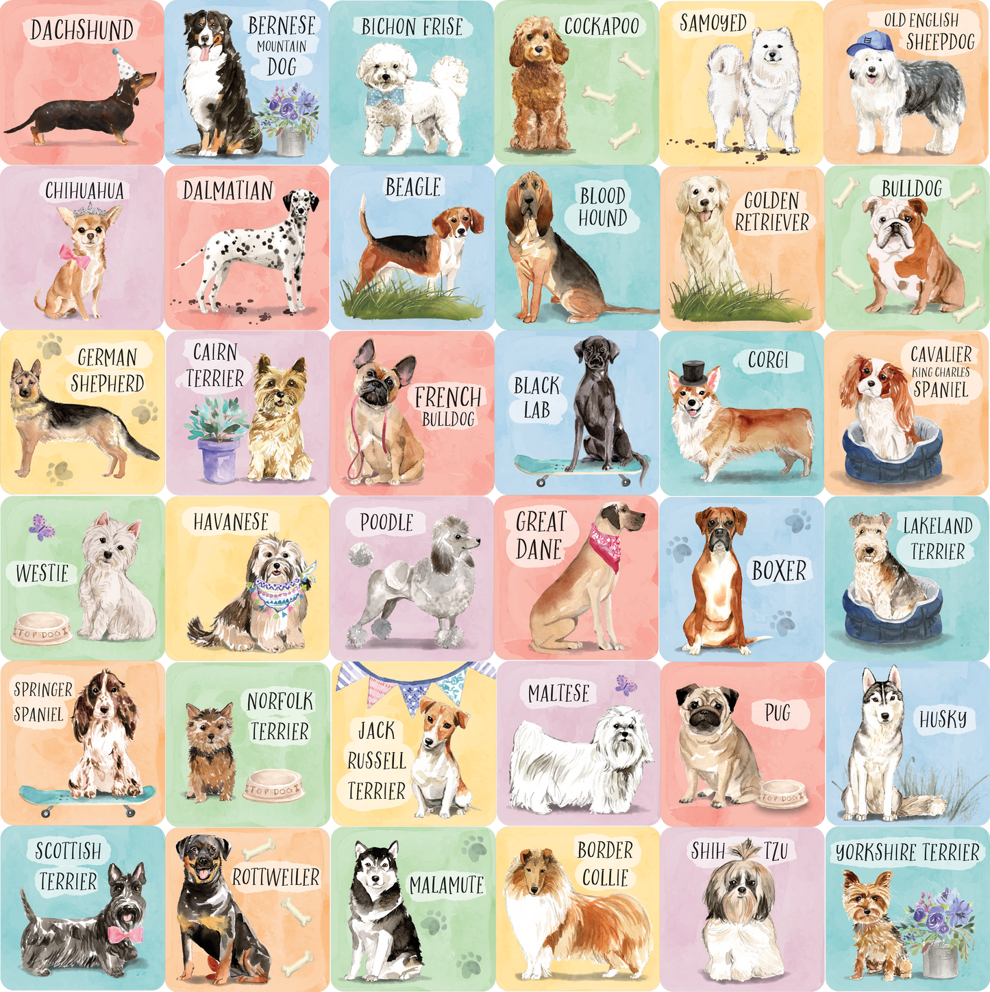 Dogs Memory Match Game