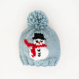 Snowman Surf Blue Beanie Hat