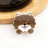 Mini Dog Series Hair Claw Clips