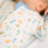 Dino - Land Print Zip Footie