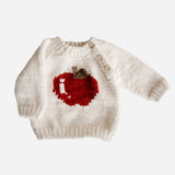 Apple Pullover Baby Sweater
