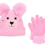 Miss Winny the Teddy Chenille Hat & Glove Set