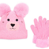 Miss Winny the Teddy Chenille Hat & Glove Set