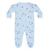 Sailing Boats Zipper Footie