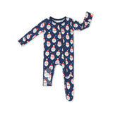Vintage Santa Onesie-Navy