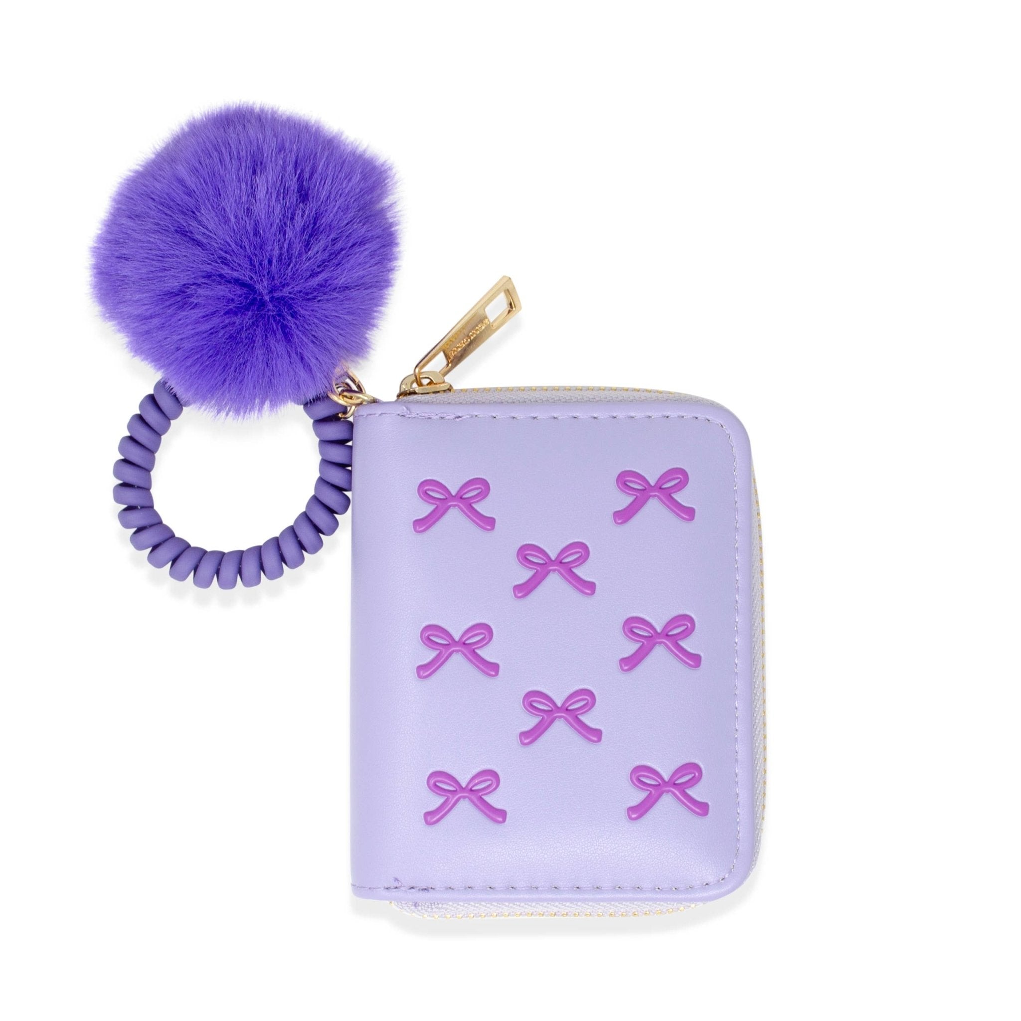 3D Bow Pom Pom Zip Wallet - Après NJ