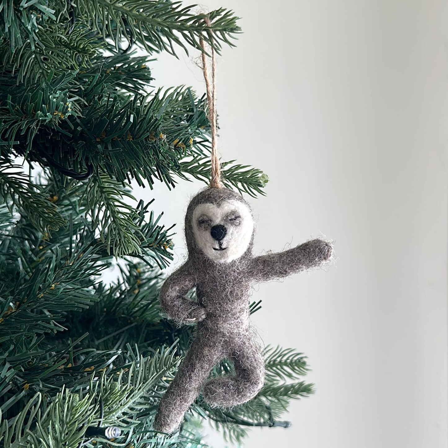 Yoga Sloth Ornament