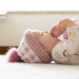 Pink Buffalo Check Pom Pom Hat