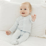 Blue Peek-A-Boo Wishes Footie