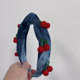 Cherry Charm Knot Headband