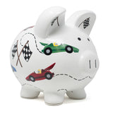 Vroom Race Car Large Piggy Bank