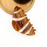 Croissant Sparkle Hair Claw Clip