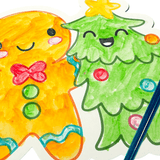 Merry & Bright Playful Painters Easy Watercolor