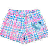 Theme Varsity Pink Plush Shorts