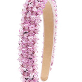 Pink Crinkle Charm Headband