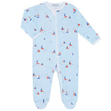 Sailing Boats Zipper Footie