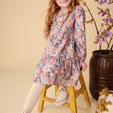 Cord Henley Shirt Dress- Japanese Mini