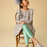 Ruffle Shoulder Ballet Dress
