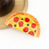 Half Pizza  Hair Claw Clip