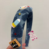 Padded Denim Back to School Headband