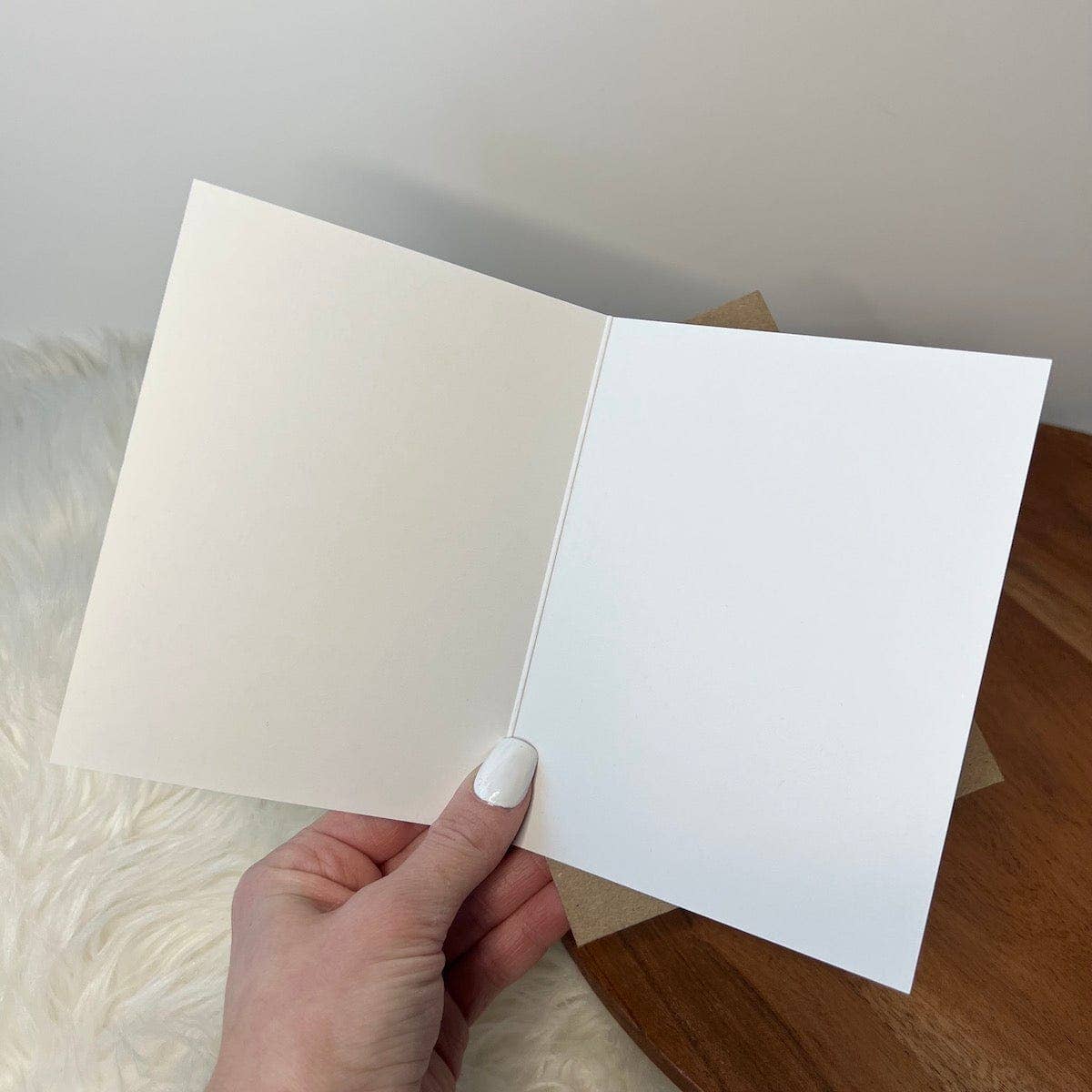 Blank Interior of card