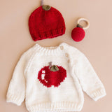 Apple Pullover Baby Sweater