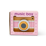 Vintage Camera Music Box - Pink