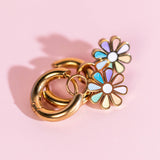 Rainbow Daisy Charms