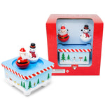 Dancing Santa and Frosty Music Box