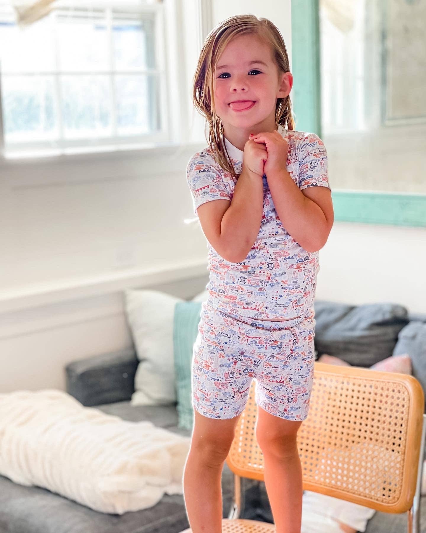 USA Kids Short Pajama Set