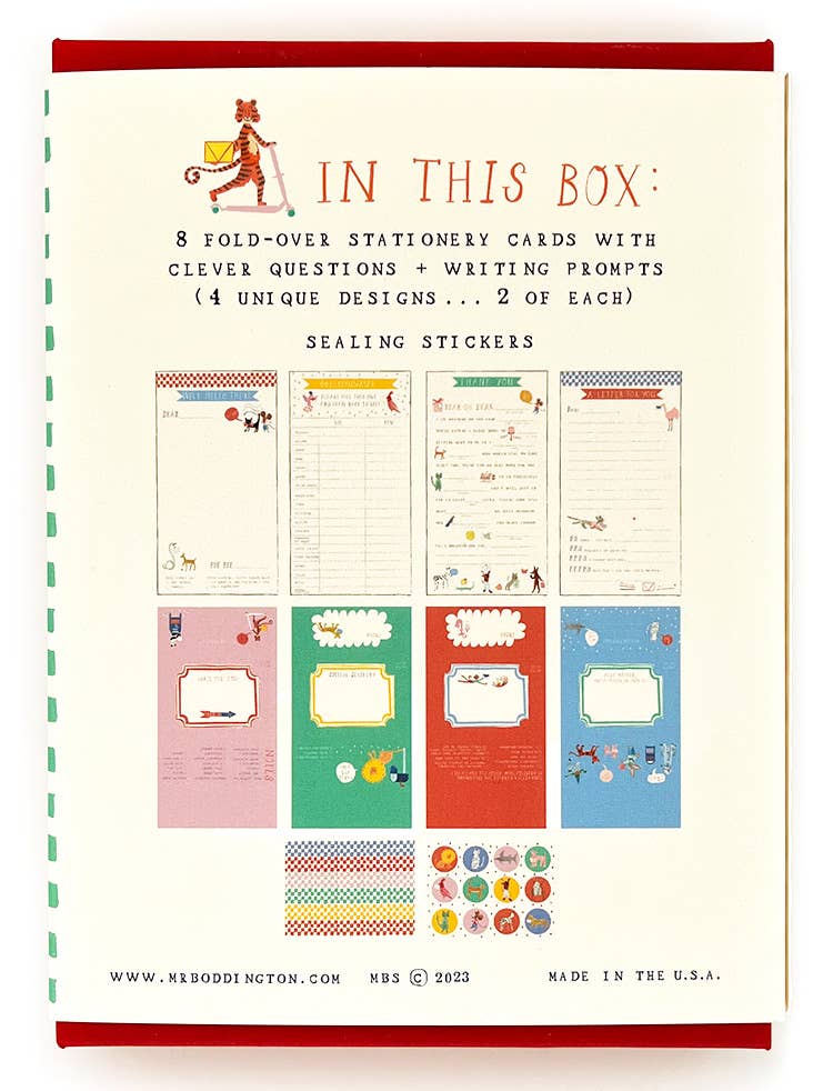 Animal Stationary Box Content LIst